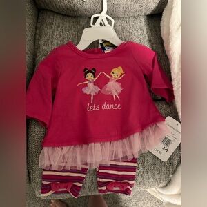 Baby girl long sleeve tunic & leggings NWT